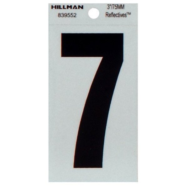 Hillman 3" Blk 7 Thin Adhesive 839552